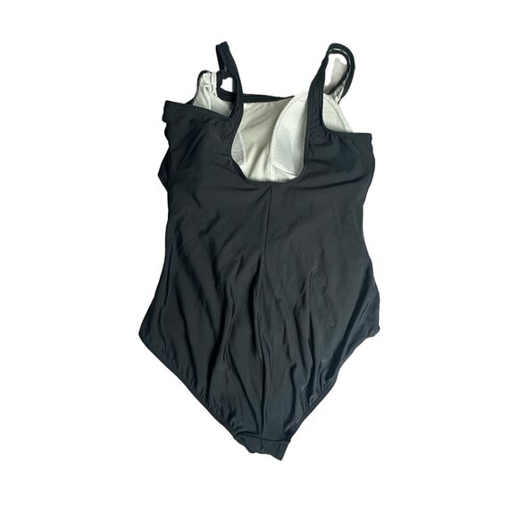 Reebok Women's Scoop-Neck Athletic One-Piece Swimsuit - Black, Size 20, MSRP $60 - Picture 2 of 9